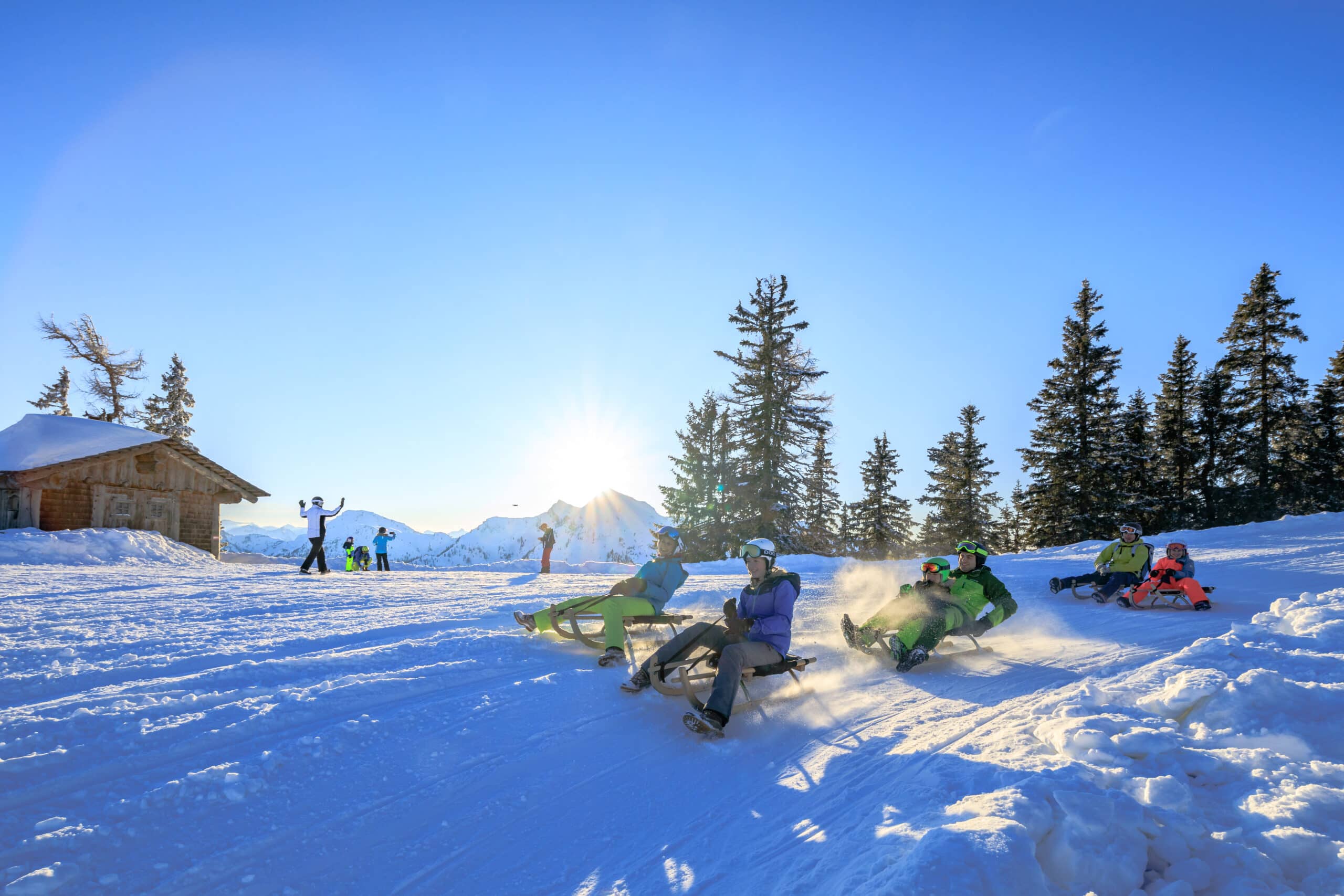 Hochwurzen, Rodeln und Nachtrodeln